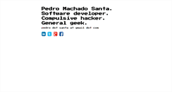 Desktop Screenshot of pedrosanta.com